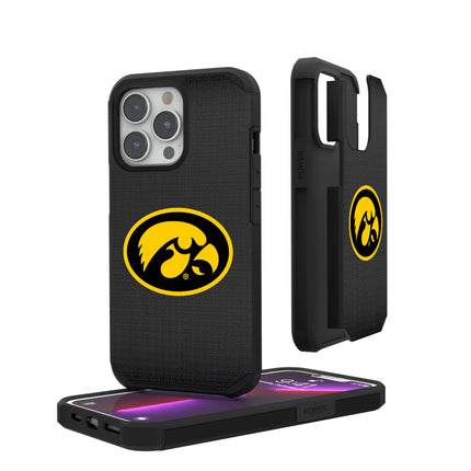 University of Iowa Hawkeyes Linen Rugged Phone Case for Apple iPhone