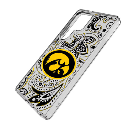 University of Iowa Hawkeyes Paisley Clear Phone Case for Samsung Galaxy