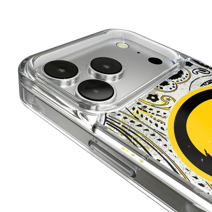 University of Iowa Hawkeyes Paisley Glitter Phone Case for Apple iPhone