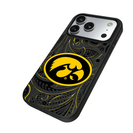University of Iowa Hawkeyes Paisley MagSafe Compatible Phone Case for Apple iPhone