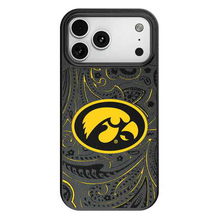 University of Iowa Hawkeyes Paisley MagSafe Compatible Phone Case for Apple iPhone