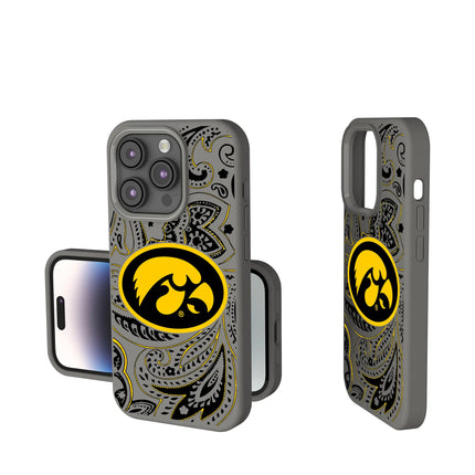 University of Iowa Hawkeyes Paisley Soft Touch Phone Case for Apple iPhone