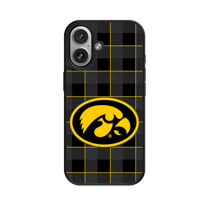 University of Iowa Hawkeyes Plaid MagSafe Compatible Phone Case for Apple iPhone