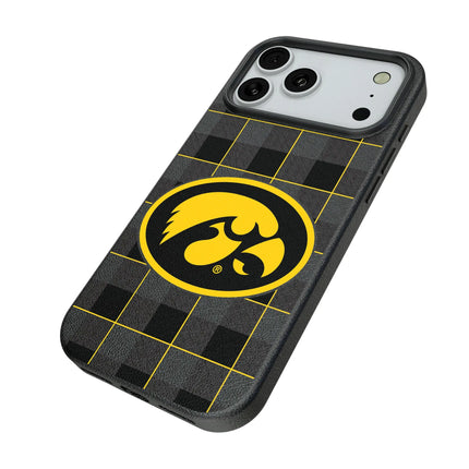 University of Iowa Hawkeyes Plaid MagSafe Compatible Phone Case for Apple iPhone