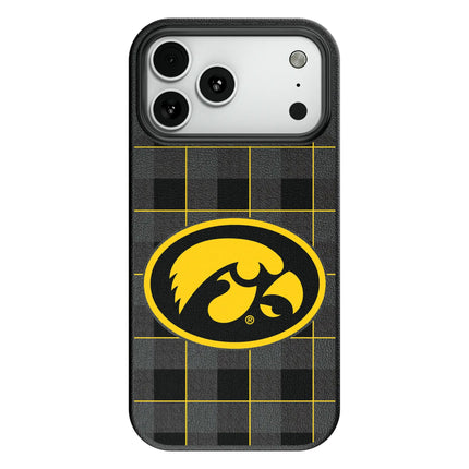 University of Iowa Hawkeyes Plaid MagSafe Compatible Phone Case for Apple iPhone