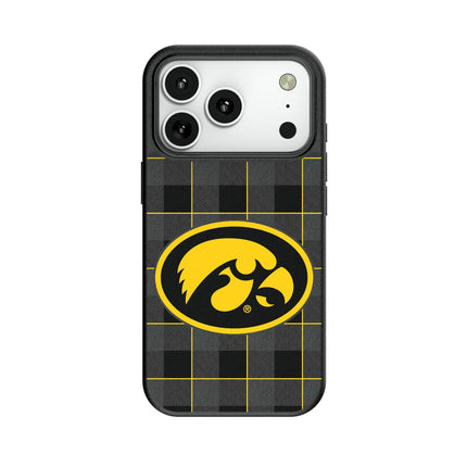 University of Iowa Hawkeyes Plaid MagSafe Compatible Phone Case for Apple iPhone