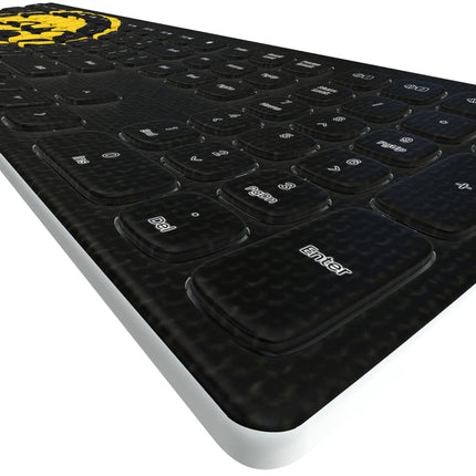 University of Iowa Hawkeyes Solid Curved Wireless Keyboard