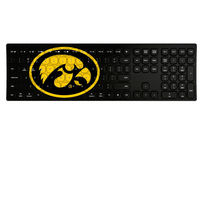University of Iowa Hawkeyes Solid Curved Wireless Keyboard