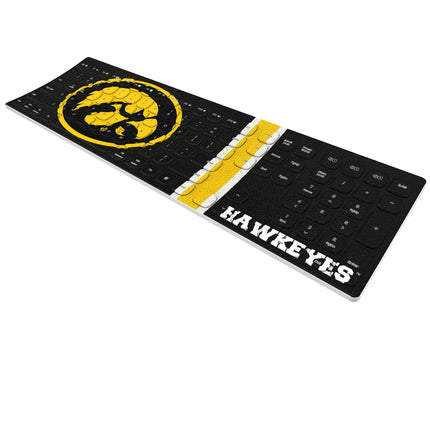 University of Iowa Hawkeyes Stripe Curved Wireless Keyboard
