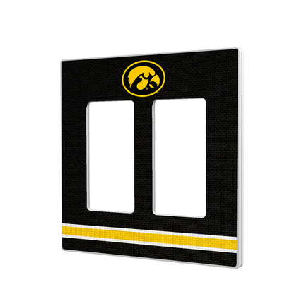 University of Iowa Hawkeyes Stripe Hidden-Screw Light Switch Plate