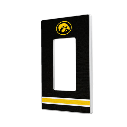 University of Iowa Hawkeyes Stripe Hidden-Screw Light Switch Plate