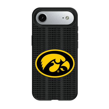 University of Iowa Hawkeyes Text Backdrop MagSafe Compatible Phone Case for Apple iPhone