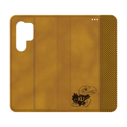 University of Kansas Jayhawks Burn Folio Phone Case for Samsung Galaxy