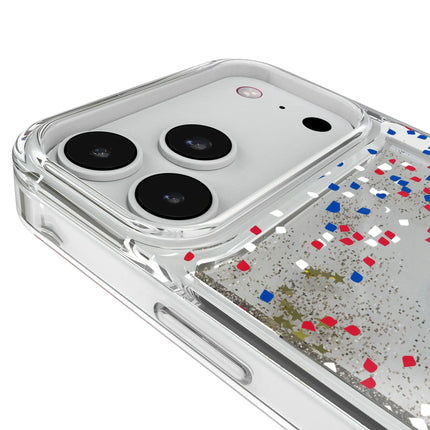 University of Kansas Jayhawks Confetti Glitter Phone Case for Apple iPhone