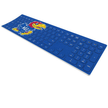 University of Kansas Jayhawks Solid Curved Wireless Keyboard
