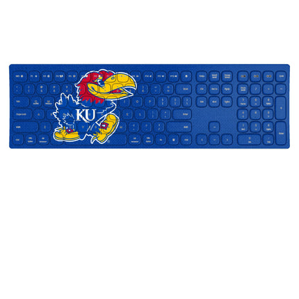 University of Kansas Jayhawks Solid Curved Wireless Keyboard