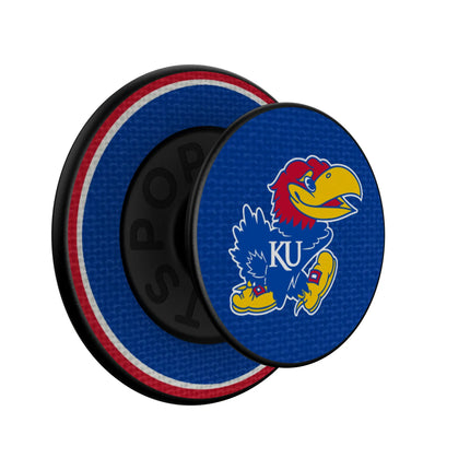University of Kansas Jayhawks Stripe PopSockets Magnetic Phone Grip and Stand
