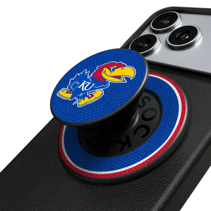 University of Kansas Jayhawks Stripe PopSockets Magnetic Phone Grip and Stand