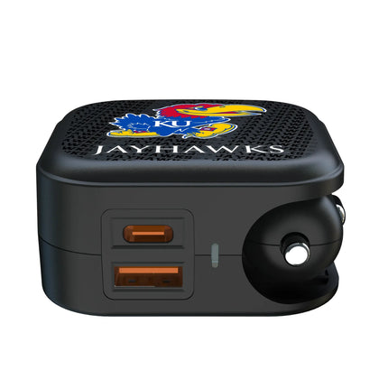 University of Kansas Jayhawks Text Backdrop 2 in 1 USB A/C Charger