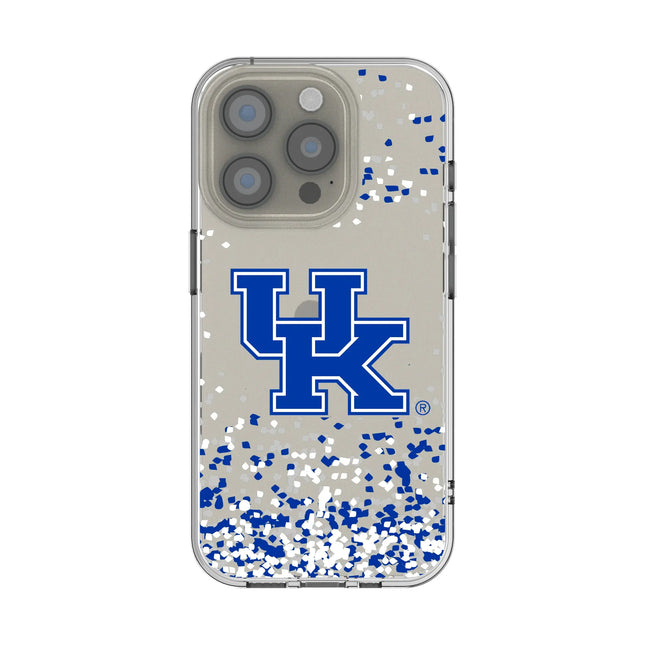 University of Kentucky Wildcats Confetti Clear Phone Case for Apple iPhone