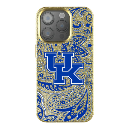 University of Kentucky Wildcats Paisley Bling Phone Case for Apple iPhone