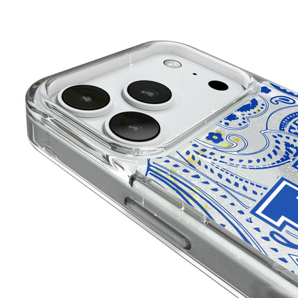 University of Kentucky Wildcats Paisley Glitter Phone Case for Apple iPhone