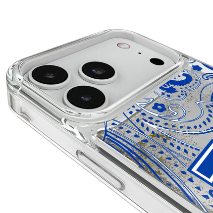 University of Kentucky Wildcats Paisley Glitter Phone Case for Apple iPhone