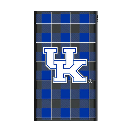 University of Kentucky Wildcats Plaid 5000mAh Flat Powerbank
