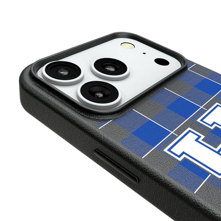 University of Kentucky Wildcats Plaid MagSafe Compatible Phone Case for Apple iPhone