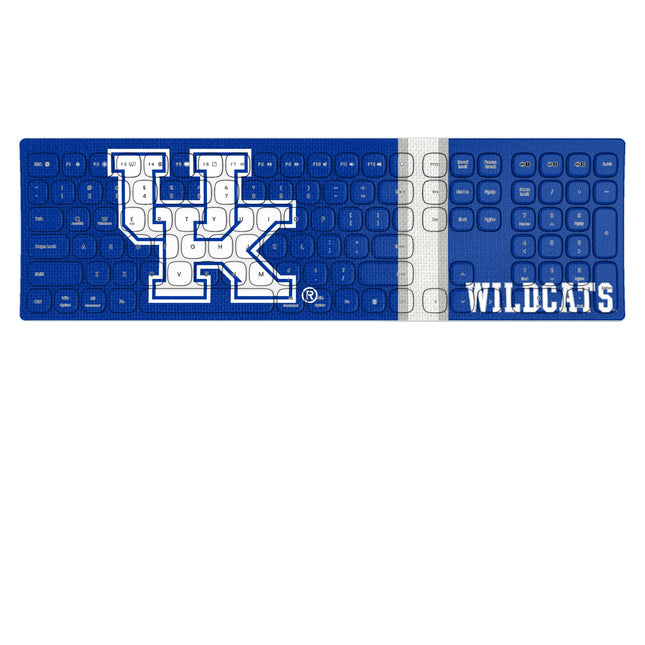 University of Kentucky Wildcats Stripe Curved Wireless Keyboard