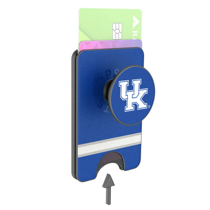 University of Kentucky Wildcats Stripe PopSockets MagSafe-Compatible PopWallet+