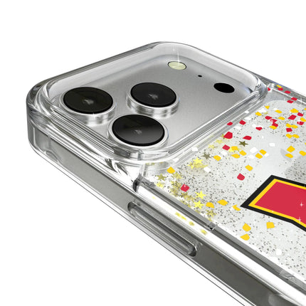 University of Maryland Terrapins Confetti Glitter Phone Case for Apple iPhone
