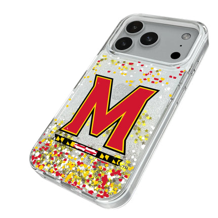 University of Maryland Terrapins Confetti Glitter Phone Case for Apple iPhone