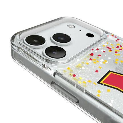 University of Maryland Terrapins Confetti Glitter Phone Case for Apple iPhone
