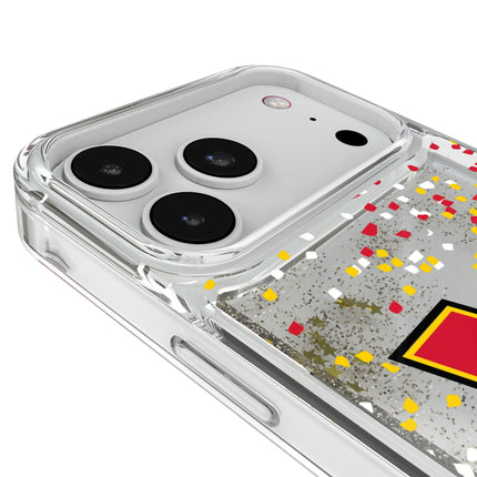 University of Maryland Terrapins Confetti Glitter Phone Case for Apple iPhone