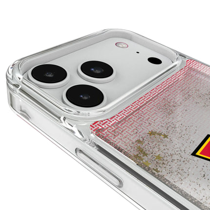 University of Maryland Terrapins Linen Glitter Phone Case for Apple iPhone
