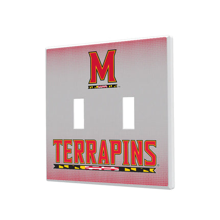 University of Maryland Terrapins Linen Hidden-Screw Light Switch Plate