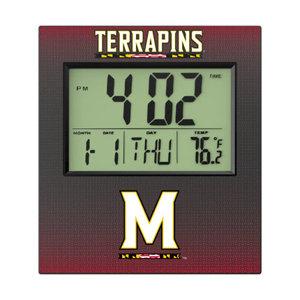 University of Maryland Terrapins Linen Wall Clock