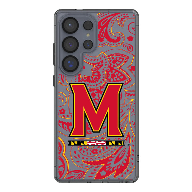 University of Maryland Terrapins Paisley Clear Phone Case for Samsung Galaxy