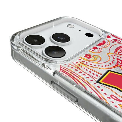 University of Maryland Terrapins Paisley Glitter Phone Case for Apple iPhone