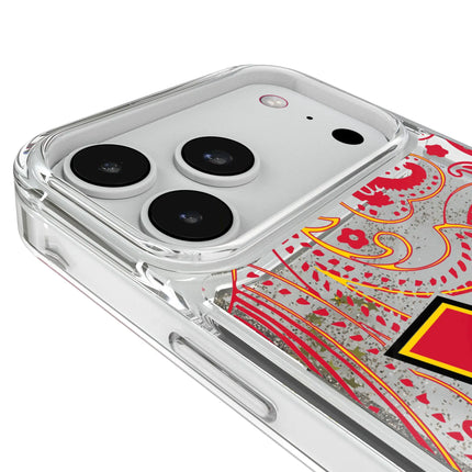 University of Maryland Terrapins Paisley Glitter Phone Case for Apple iPhone