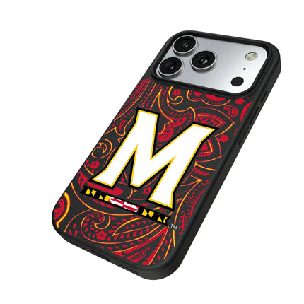 University of Maryland Terrapins Paisley MagSafe Compatible Phone Case for Apple iPhone