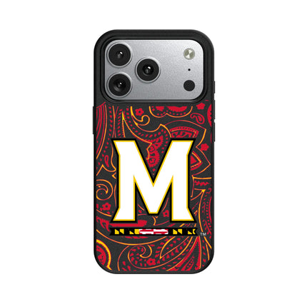 University of Maryland Terrapins Paisley MagSafe Compatible Phone Case for Apple iPhone