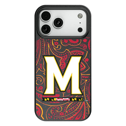 University of Maryland Terrapins Paisley MagSafe Compatible Phone Case for Apple iPhone