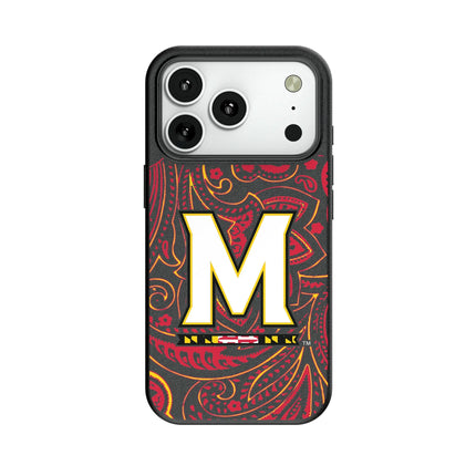 University of Maryland Terrapins Paisley MagSafe Compatible Phone Case for Apple iPhone