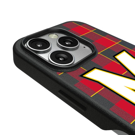 University of Maryland Terrapins Plaid MagSafe Compatible Phone Case for Apple iPhone