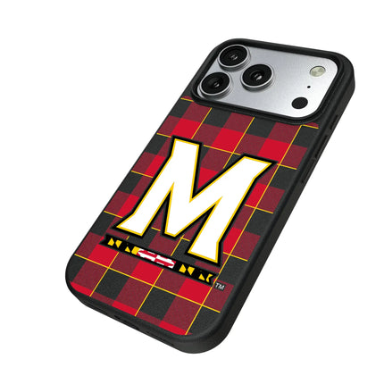 University of Maryland Terrapins Plaid MagSafe Compatible Phone Case for Apple iPhone