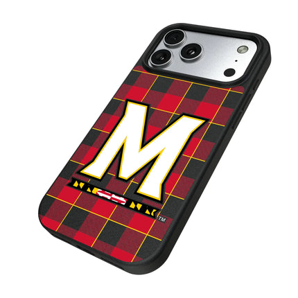 University of Maryland Terrapins Plaid MagSafe Compatible Phone Case for Apple iPhone