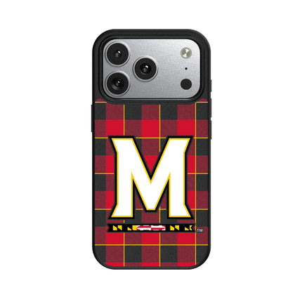 University of Maryland Terrapins Plaid MagSafe Compatible Phone Case for Apple iPhone