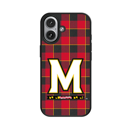 University of Maryland Terrapins Plaid MagSafe Compatible Phone Case for Apple iPhone